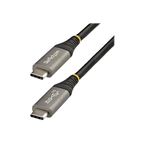 StarTech 6ft 2m USB C Cable, High Quality USB-C Cable, USB 3.0 (5Gbps) Type-C Cable, 5A/100W PD, DP Alt Mode, USB C Cord